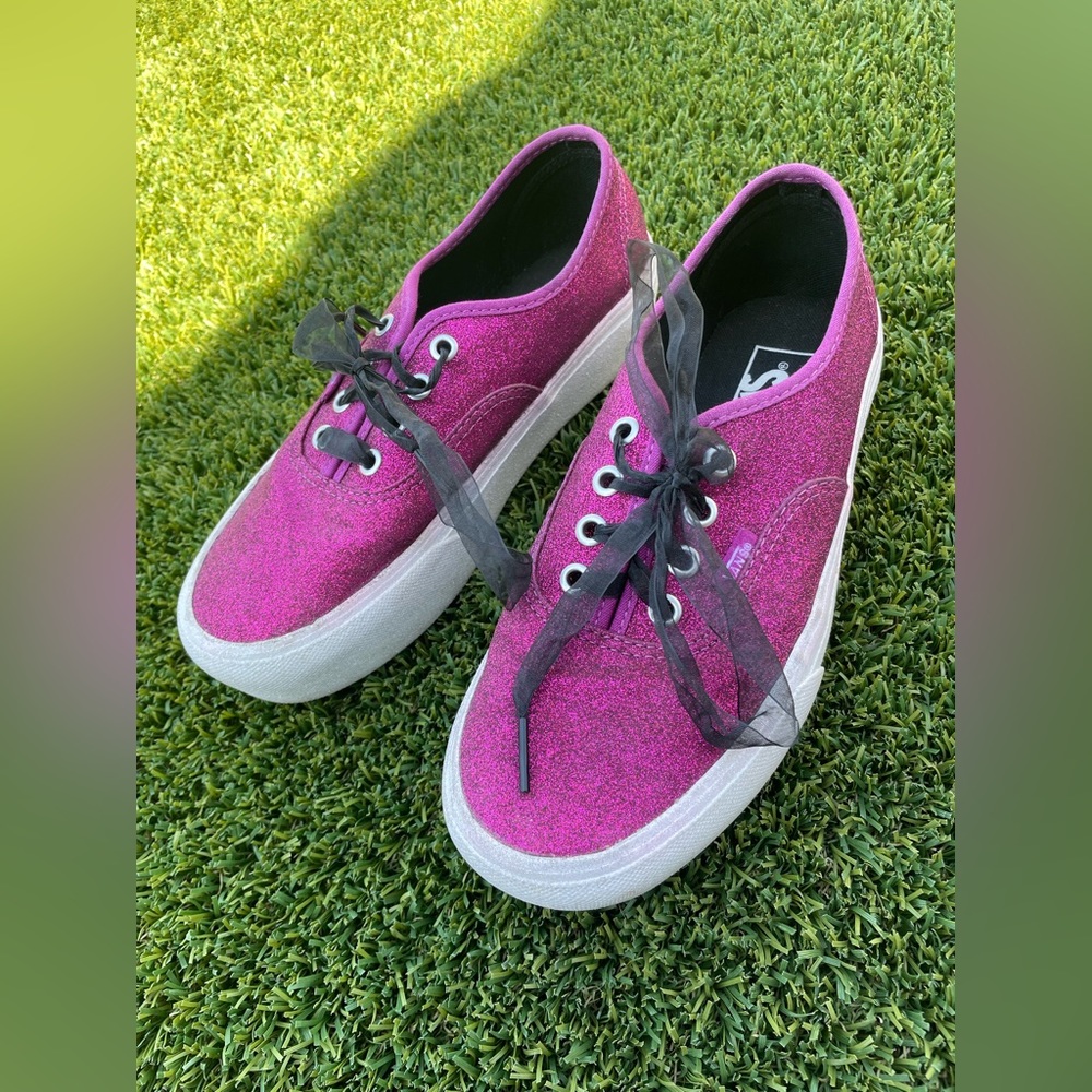 Glitter platform Vans